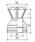 Оголовок нерж.+нерж.0,5/0,5 мм. d115/200, 150/230